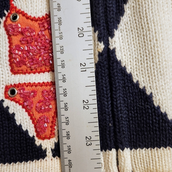 Susan Bristol Beaded Embroidered Swimsuits Blk/Wht Cottagecore Whimsicore Large. - Picture 7 of 12